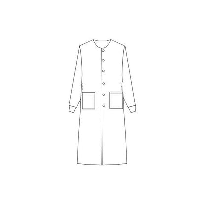 L509 - Unisex Snaps Closure Lab Coat With Cuffs